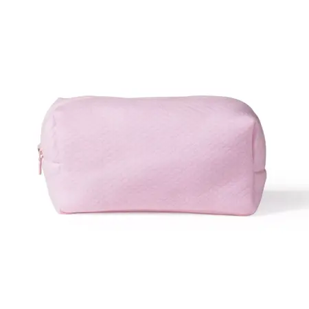 Living Nature - Toilettas Charlie losange roze maat M = 26 x 12 x 8,5 cm