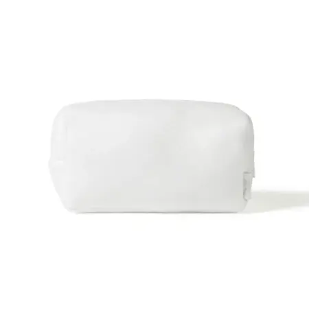 Living Nature - Toilettas Charlie losange wit maat M = 26 x 12 x 8,5 cm