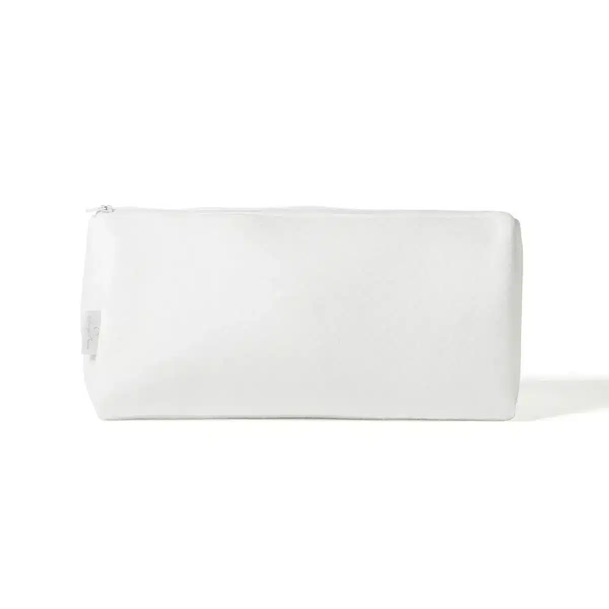 Living Nature - Toilettas groot Pernille in losange wit maat L = 30 x 18 x 12 cm