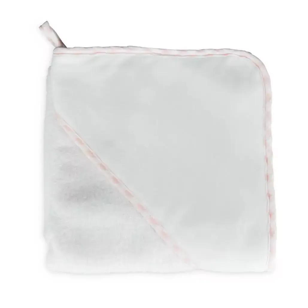 Living Nature - kaphanddoek detail vichy roze 80X80