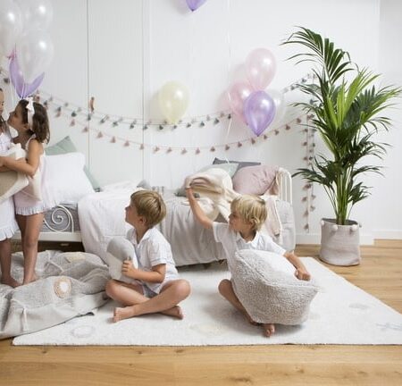 Lorena Canals - Poef Marshmallow Square Pearl Grey 18 x 30 x 39