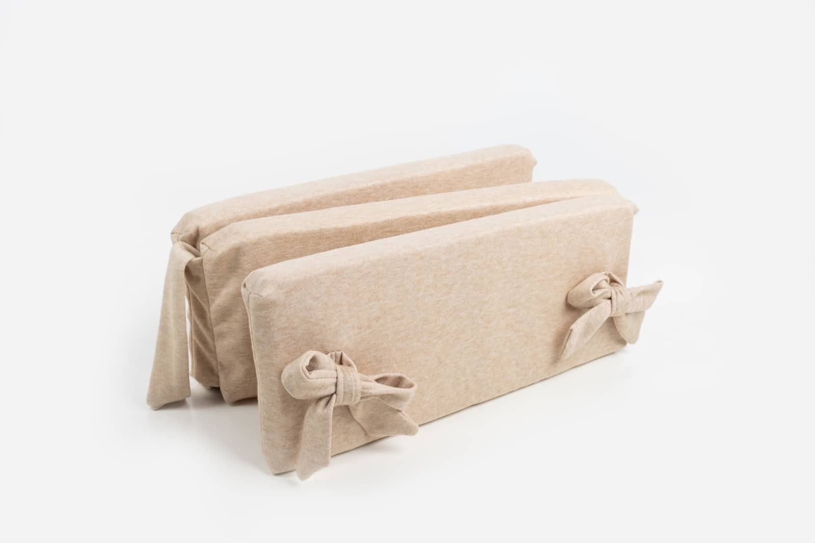 Maison Naline - Bedomrander angora beige / lintstrikken angora beige (mousse 5cm)