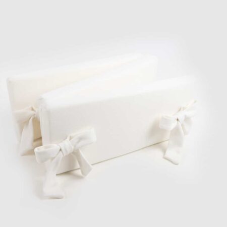 Maison Naline - Bedomrander angora ivoor / lintstrikken angora ivoor (mousse 5cm)