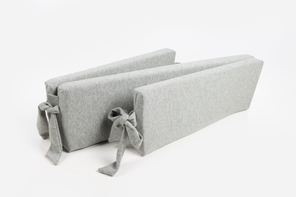Maison Naline - Enkel parkomrander angora groen / lintstrikken angora groen (mousse 5cm)+stootrol
