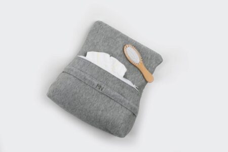 Maison Naline - Toilettas (pochette) angora groen