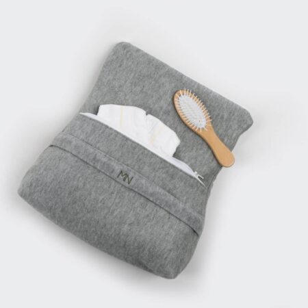 Maison Naline - Toilettas (pochette) angora groen