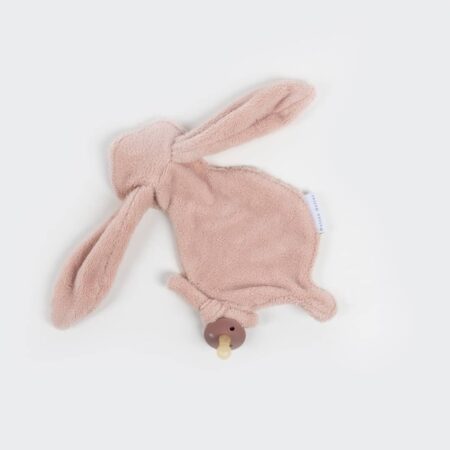 Maison Naline - doudou Lapin teddy bamboe roze