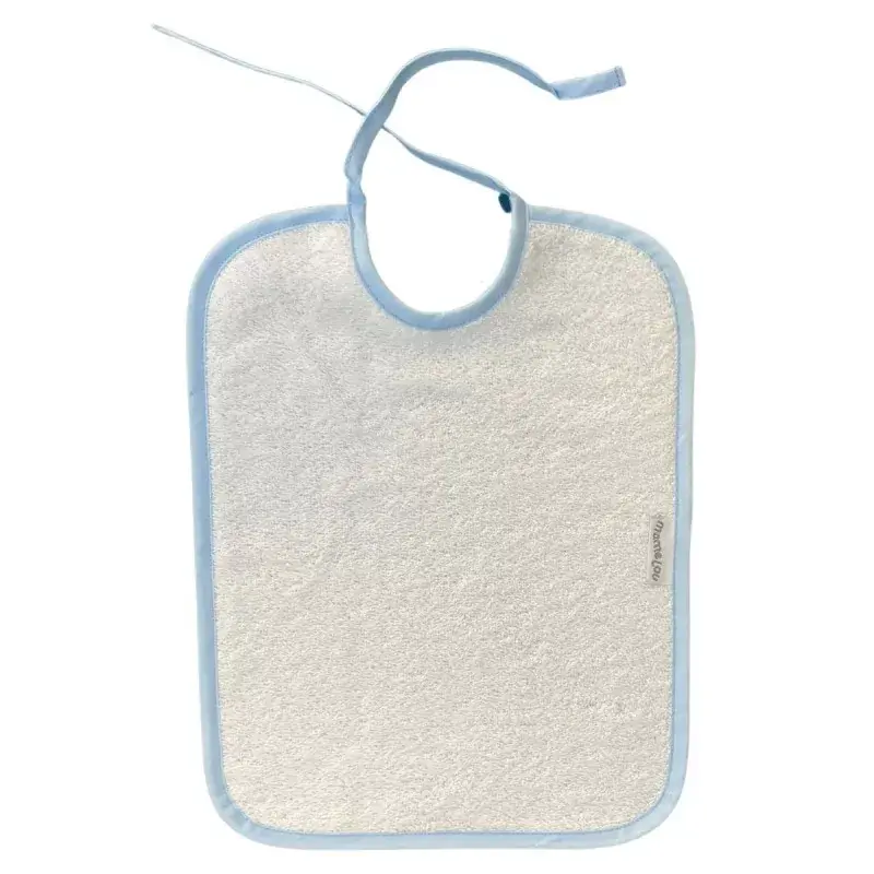 Mamelou - Bib 38X29 - White/Ciel
