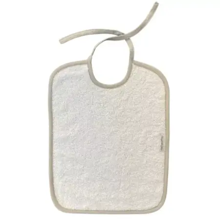 Mamelou - Bib 38X29 - White/Grey