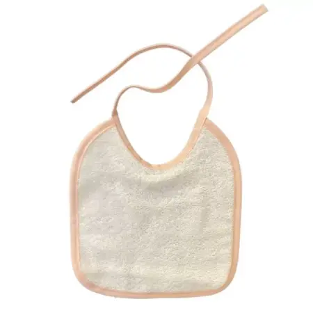 Mamelou - Bib Sponge Small - White/Pink