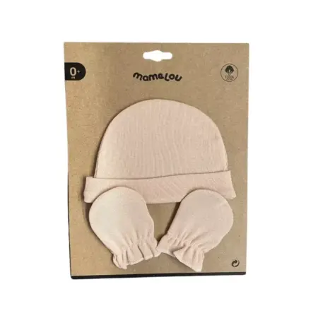 Mamelou - Set Cap & Mittens - Blush