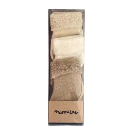Mamelou - Socks (3) - Croissant/Ivory/Natural