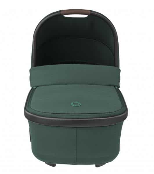 Maxi Cosi - Mc Oria Carrycot Essential Green? (Black Rim, Brown Leather)