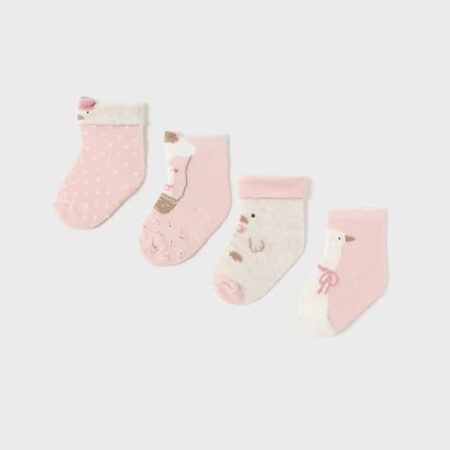 Mayoral - 4pc set socks - Baby Rose