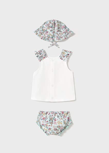 Mayoral - Bathing suit set with hat - Jade