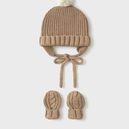 Mayoral - Hat & mittens set - Toffee