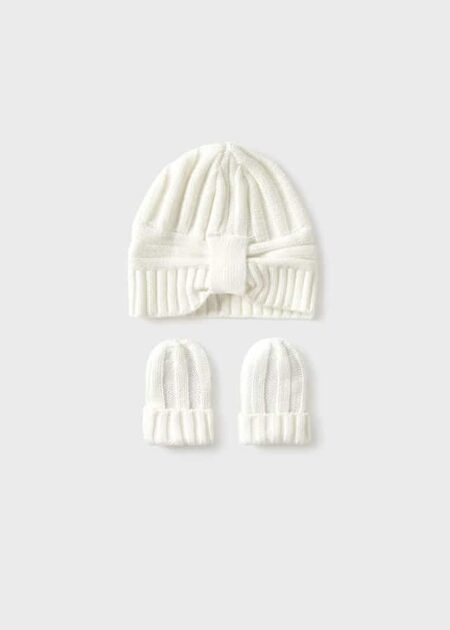 Mayoral - Hat and gloves set - Natural