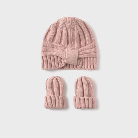 Mayoral - Hat and gloves set - Peach