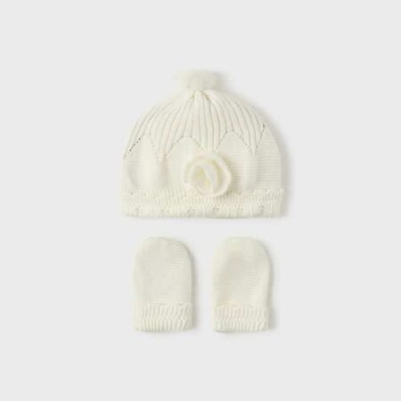 Mayoral - Hat and scarf set - Natural