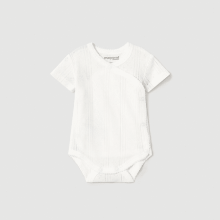 Mayoral - Newborn girl openwork bodysuit - White