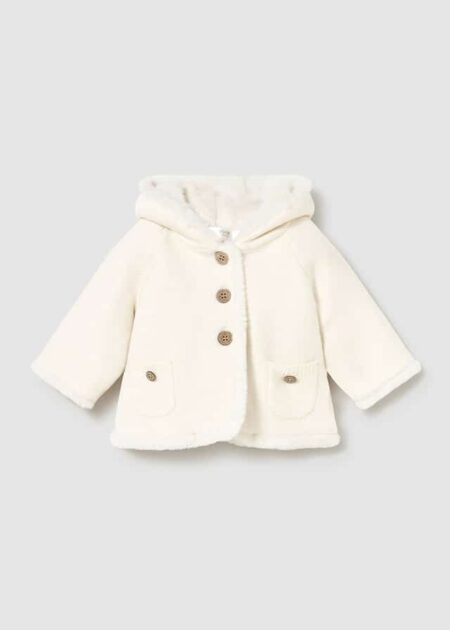 Mayoral - Pompon knit cardigan - Cream