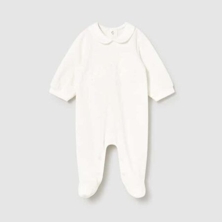 Mayoral - Velour onesie - Natural