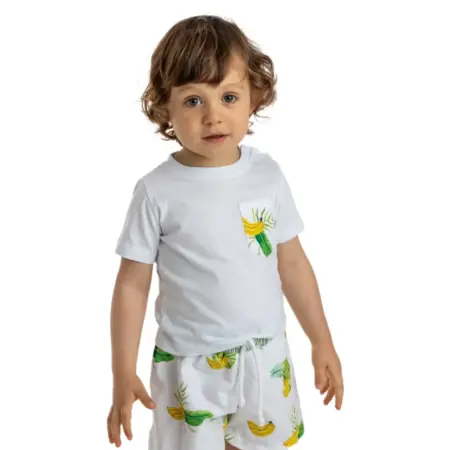 Meia Pata - Boys T-shirt Lycra - Tropical