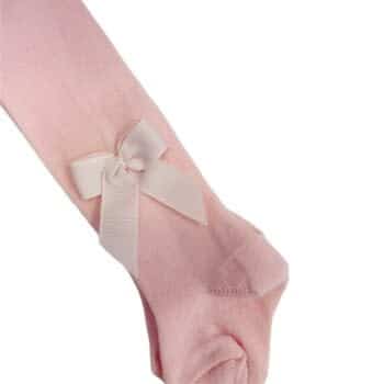 Meia Pata - Roze Kousenbroek Met Strikje Op Zijkant