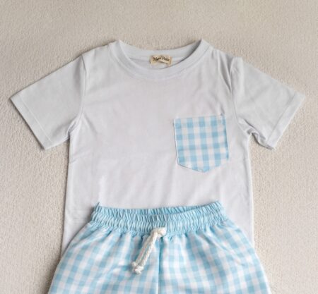 Meia Pata - T-shirt - Blue Chess