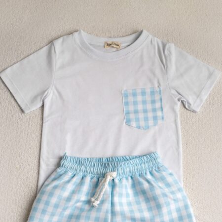 Meia Pata - T-shirt - Blue Chess