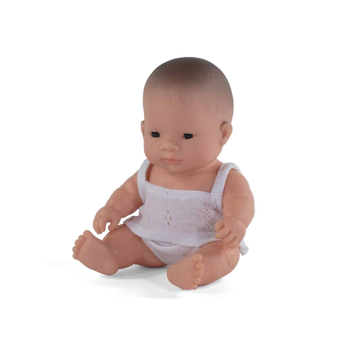 Miniland - BABYPOP AZIATISCH MEISJE 21cm, met vanillegeur, waterdicht, anatomisch correct, in vinyl, in geschenkdoos. Made in Spain, 10m+