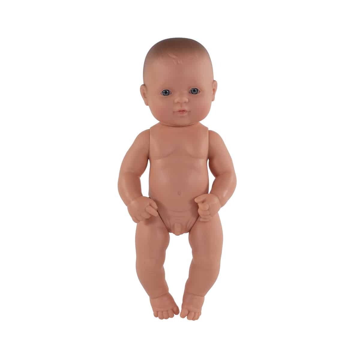 Miniland - BABYPOP EUROPESE JONGEN 32cm, met vanillegeur, waterdicht, anatomisch correct, in vinyl. Made in Spain, 10m+