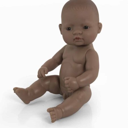 Miniland - BABYPOP LATIJNS-AMERIKAANSE JONGEN 32cm, met vanillegeur, waterdicht, anatomisch correct, in vinyl. Made in Spain, 10m+