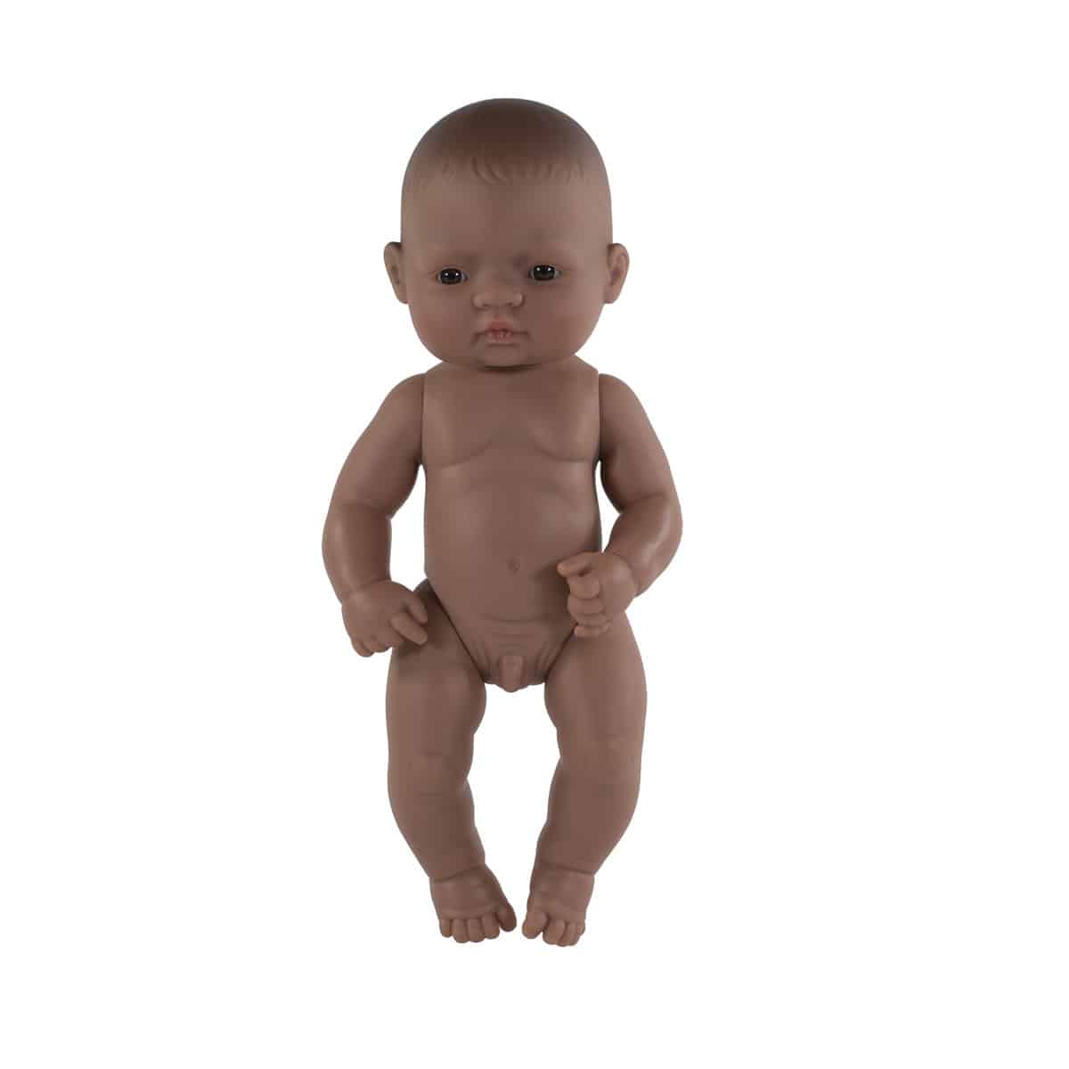 Miniland - BABYPOP LATIJNS-AMERIKAANSE JONGEN 32cm, met vanillegeur, waterdicht, anatomisch correct, in vinyl. Made in Spain, 10m+