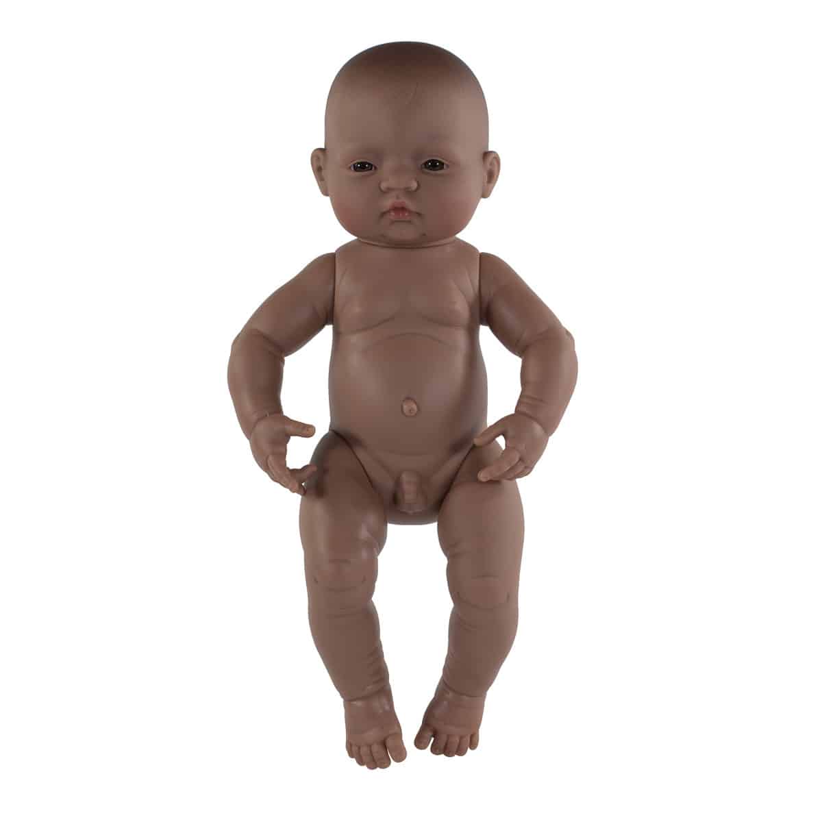 Miniland - BABYPOP LATIJNS-AMERIKAANSE JONGEN 40cm, met vanillegeur, waterdicht, anatomisch correct, in vinyl. Made in Spain, 10m+