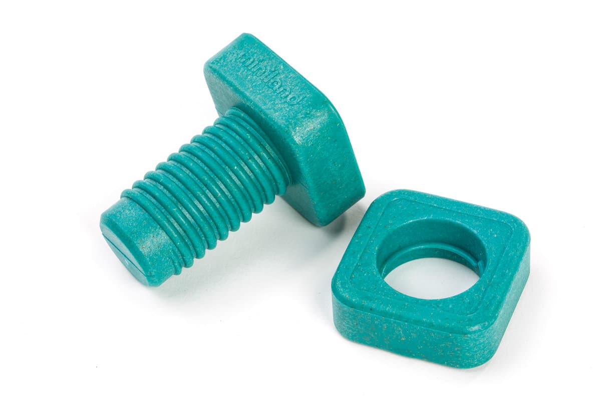 Miniland - BOUTEN en MOEREN 23x19x8cm, 24-delig, met 4 voorbeeldkaarten, 2+