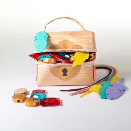 Miniland - HALSSNOER SCHATKIST, met 6 voorbeeldkaarten, 3+