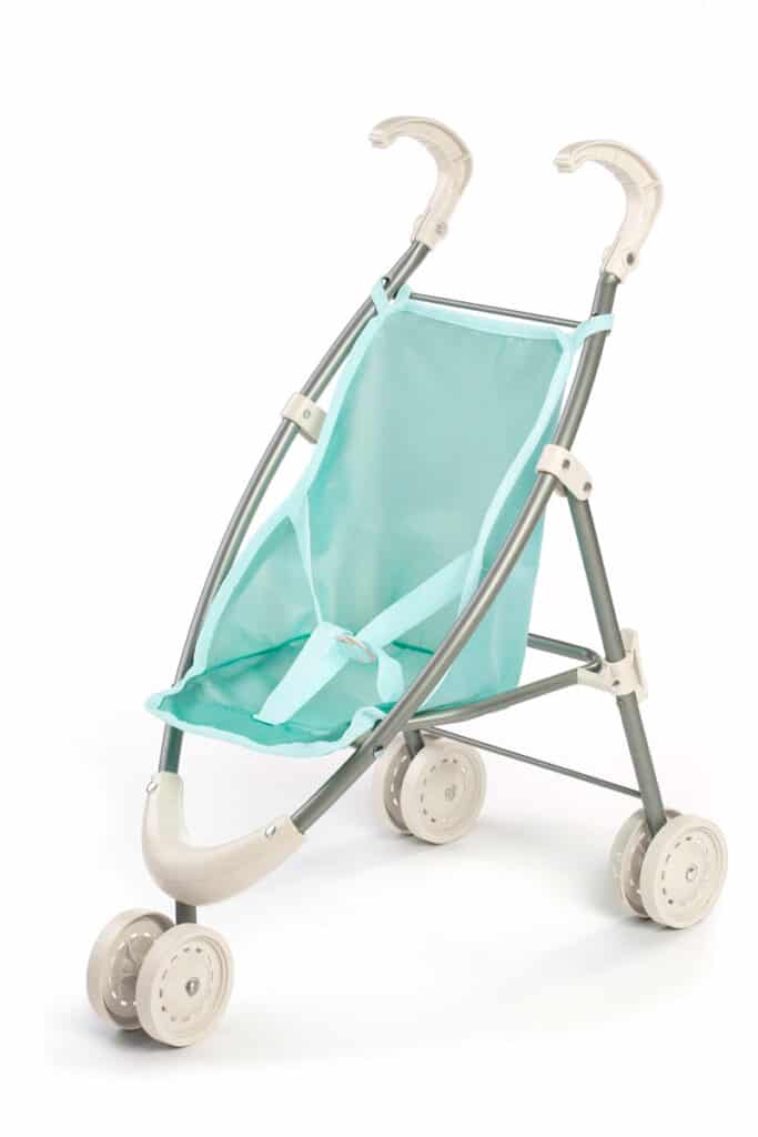 Miniland - POPPENBUGGY 52cm, opvouwbaar, aluminium en waterdicht textiel, 3+
