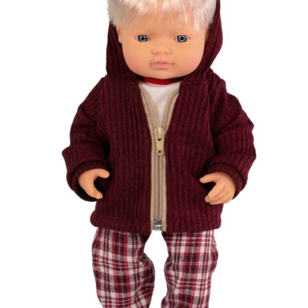 Miniland - POP EUROPESE JONGEN met KLEERTJES 38cm, met vanillegeur, waterdicht, anatomisch correct, in vinyl, in geschenkdoos. Made in Spain, 3+