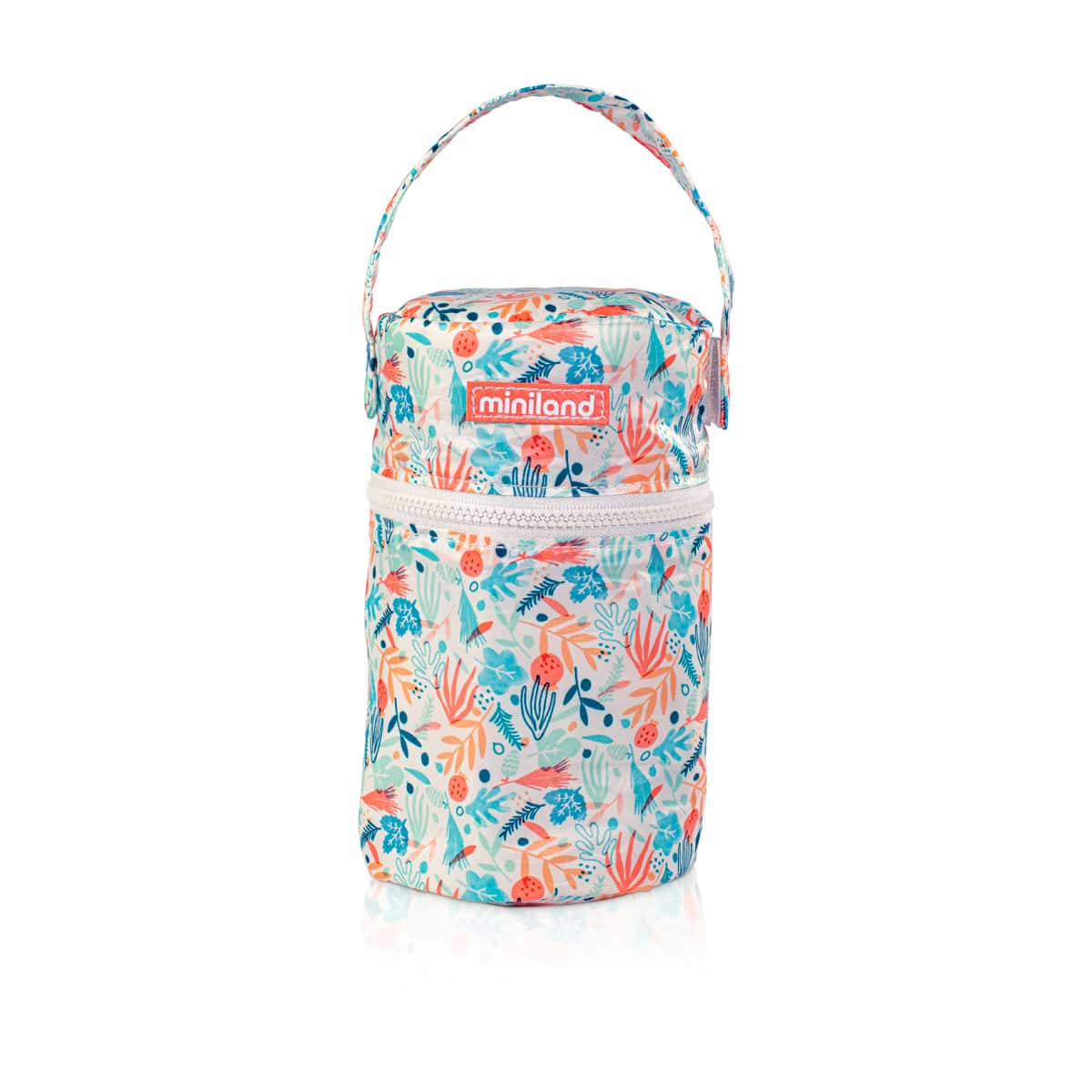 Miniland - THERMOSZAK met 2 potjes (250ml) 22x2x33cm, mediterraanse collectie, BPA vrij. Made in Spain.