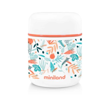 Miniland - VOEDSELTHERMOS 280ml, met isotherme zak, mediterraanse collectie, BPA vrij