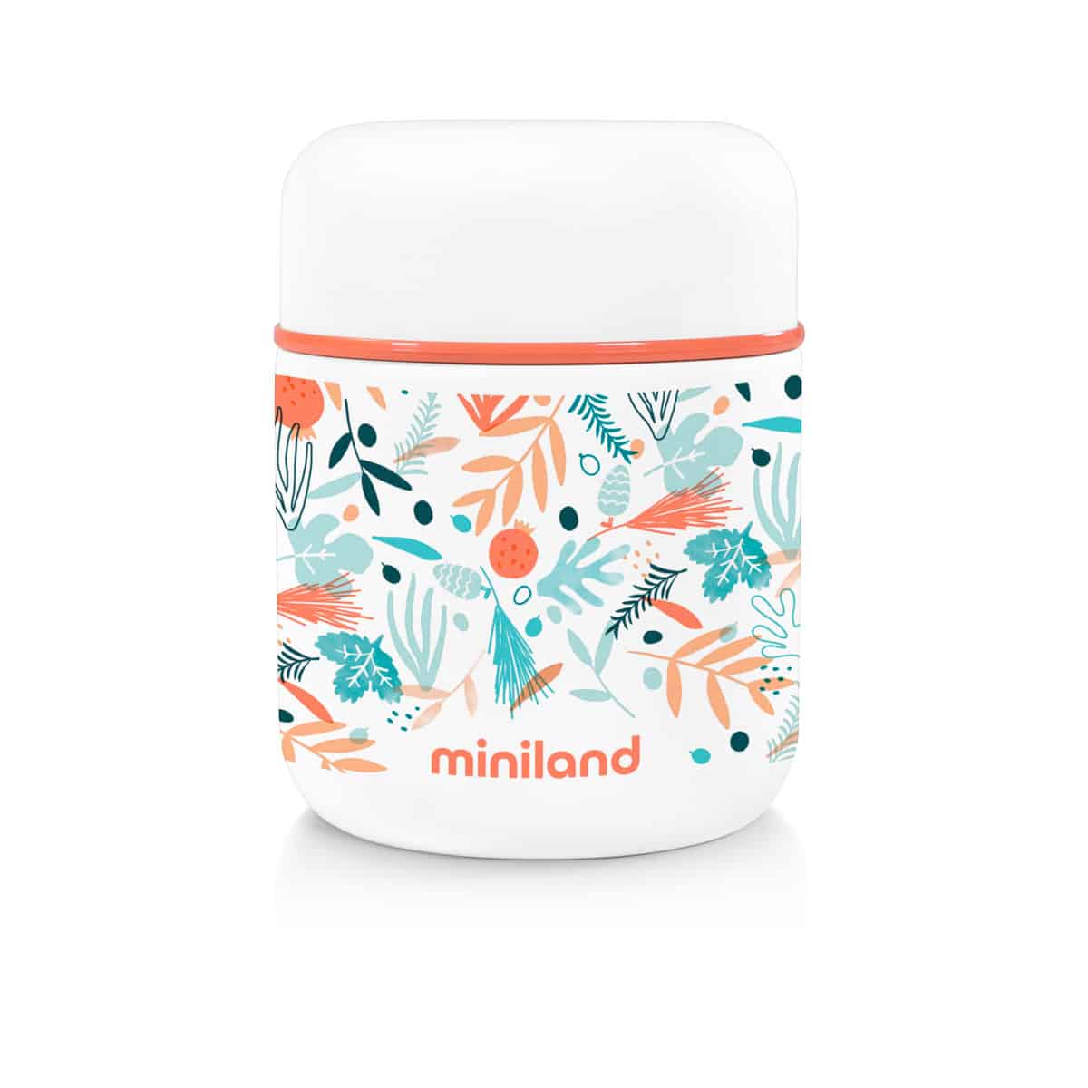 Miniland - VOEDSELTHERMOS 280ml, met isotherme zak, mediterraanse collectie, BPA vrij