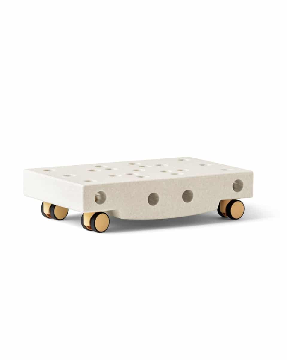 Modu - Activity toy - Scooter Board Sand Grey / Honey Ye