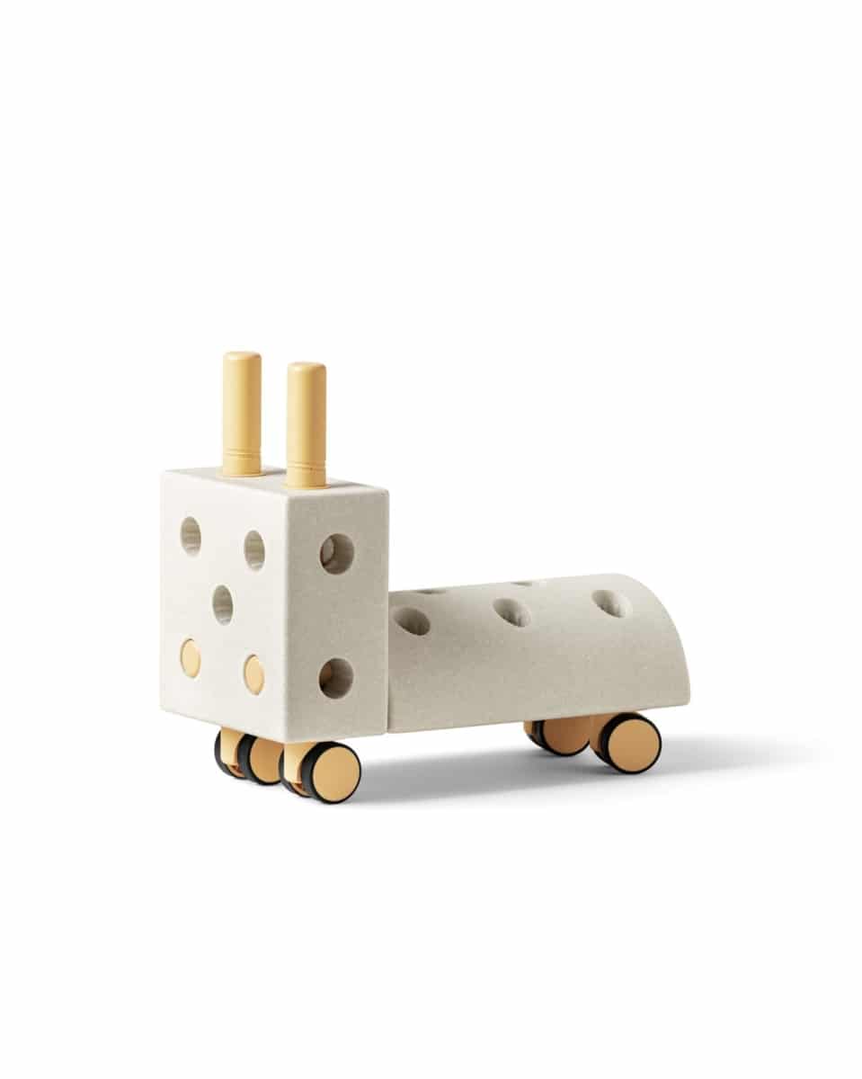 Modu - Activity toy - Tiny Ride Sand Grey / Honey Yellow