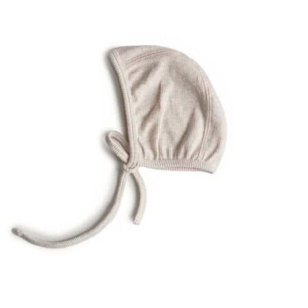 Mushie - Baby Bonnet - Beige Melange