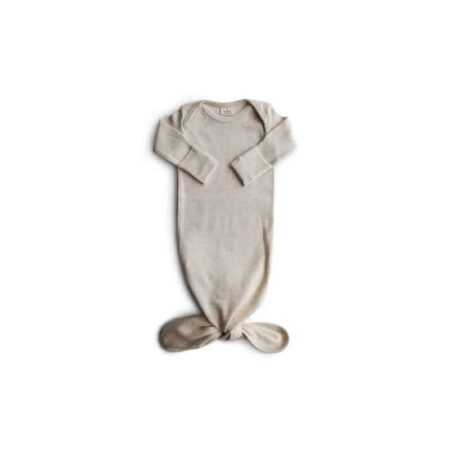 Mushie - Baby Gown - Beige Melange