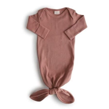 Mushie - Baby Gown - Cedar