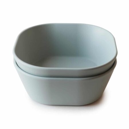 Mushie - Bowl Square - Sage (2 Pcs)