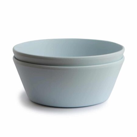 Mushie - Bowls Round - Powder Blue (2 Pcs)