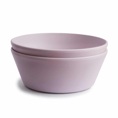 Mushie - Bowls Round - Soft Lilac (2 Pcs)